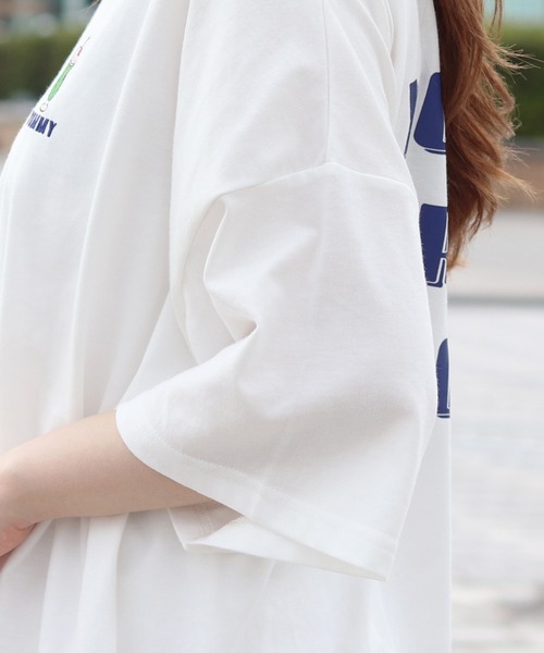 PairPair（ペアペア）の「クリームソーダプリントT(男女兼用)（Tシャツ/カットソー・レディース・オフホワイト/ライトブルー/スミクロ・FREE）」の14枚目の写真