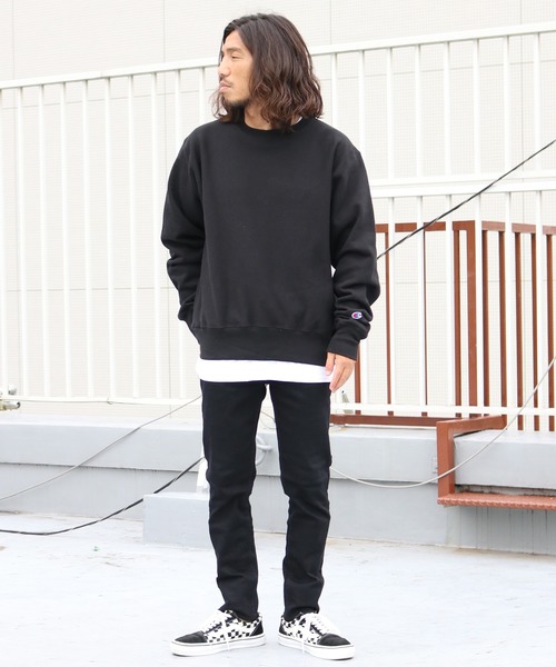 チャンピオン　リバースウィーブ スウェット　黒 90's Champion リバースウィーブスウェット “目付き・ブラック
