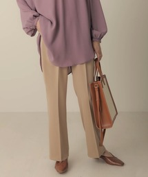 センタープレスセミフレアパンツ