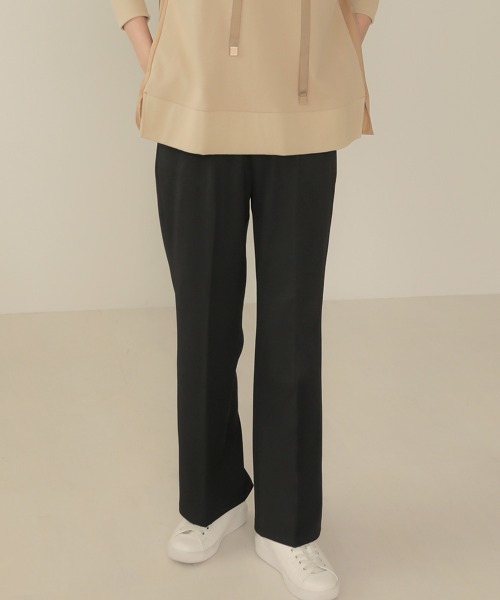 Bab（バブ）の「センタープレスセミフレアパンツ（その他パンツ・レディース・ベージュ/パープル/ブラック・38）」の9枚目の写真