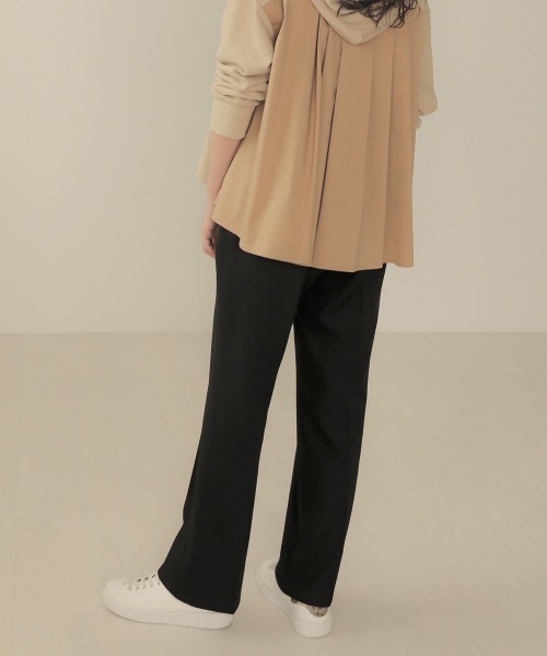 Bab（バブ）の「センタープレスセミフレアパンツ（その他パンツ・レディース・ベージュ/パープル/ブラック・38）」の13枚目の写真