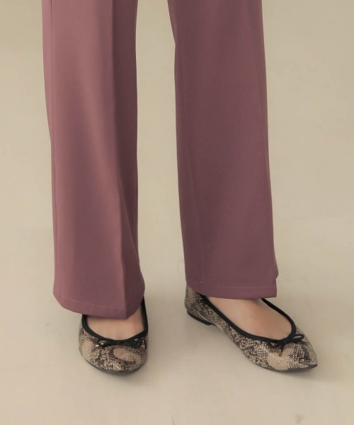 Bab（バブ）の「センタープレスセミフレアパンツ（その他パンツ・レディース・ベージュ/パープル/ブラック・38）」の17枚目の写真