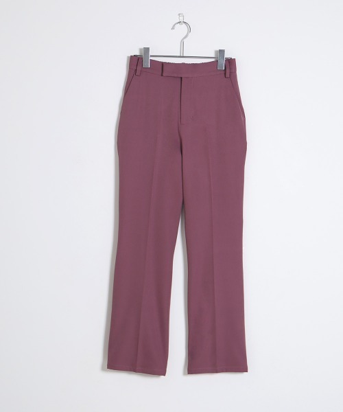 Bab（バブ）の「センタープレスセミフレアパンツ（その他パンツ・レディース・ベージュ/パープル/ブラック・38）」の7枚目の写真