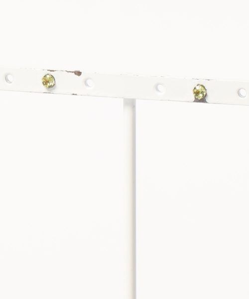 sowi(ソーイ)の「K10 誕生石 天然石 スタッド ピアス 全8種類(ピアス(両耳用)・レディース・ホワイト/ライトブルー/パープル/オフホワイト/イエロー/ブルー/ライトグリーン/ワインレッド・フリ-)」の13枚目の写真