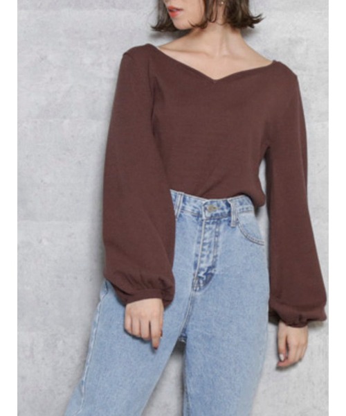 極美品♡ルネ♡ティアードトップス ファインラムズウールハイネックプルオーバー（55N13440＿＿