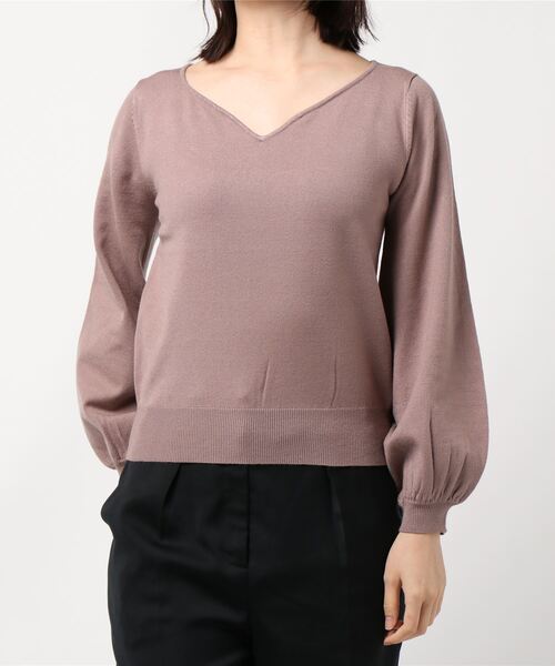 dazzlin（ダズリン）の「ハートネックボリュームスリーブトップス