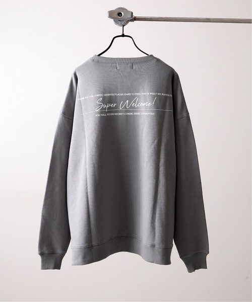 JOURNAL STANDARD(ジャーナルスタンダード)の「【WEB限定】【Mishima Mart / ミシママート】 SUPER WELCOME スウェット(スウェット・メンズ・ホワイト/ブラック/グレー/バーガンディー・SMALL/MEDIUM/LARGE/X-LARGE)」の12枚目の写真