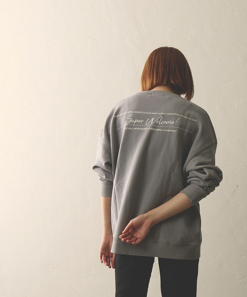 JOURNAL STANDARD(ジャーナルスタンダード)の「【WEB限定】【Mishima Mart / ミシママート】 SUPER WELCOME スウェット(スウェット・メンズ・ホワイト/ブラック/グレー/バーガンディー・SMALL/MEDIUM/LARGE/X-LARGE)」の14枚目の写真