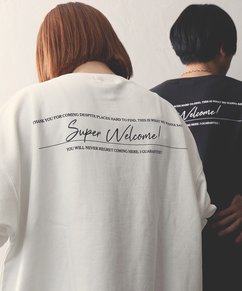 JOURNAL STANDARD(ジャーナルスタンダード)の「【WEB限定】【Mishima Mart / ミシママート】 SUPER WELCOME スウェット(スウェット・メンズ・ホワイト/ブラック/グレー/バーガンディー・SMALL/MEDIUM/LARGE/X-LARGE)」の9枚目の写真