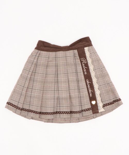 セール 刺繍入りチェック柄スカパン その他パンツ Axes Femme アクシーズファム のファッション通販 Zozotown