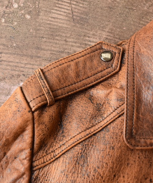 Wrangler リバーシブル エコ レザージャケット brown Wrangler（ラングラー）の「【ヴィンテージ古着】Wrangler/ラングラー