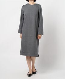 裏起毛ストレートシルエットワンピース