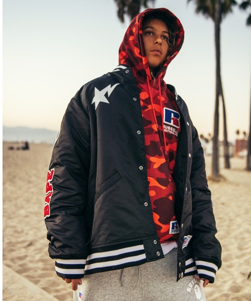 A BATHING APE ナイロンジャケット パンツ セットアップ AAPE BY A BATHING APE(エーエイプバイアベイシングエイプ