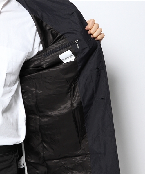 COMMONWARE AMERICAN RAG CIE&Magine（コモンウェアアメリカンラグシーアンド マージン）の「AMERICAN RAG CIE&Magine COMMONWARE 3ピースコットンステンカラーコート 114-AMG-1434-621AMG（ステンカラーコート・メンズ・ベージュ/ネイビー・44）」の15枚目の写真