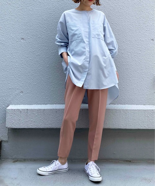 DIARIUM（ディアリウム）の「ウエストリボンテーパードパンツ（その他パンツ・レディース・ピンク/グリーン・M）」の15枚目の写真