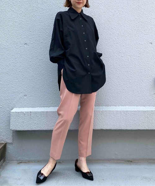 DIARIUM（ディアリウム）の「ウエストリボンテーパードパンツ（その他パンツ・レディース・ピンク/グリーン・M）」の9枚目の写真