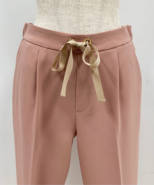 DIARIUM（ディアリウム）の「ウエストリボンテーパードパンツ（その他パンツ・レディース・ピンク/グリーン・M）」の22枚目の写真