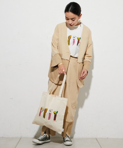 ear PAPILLONNER（イアパピヨネ）の「リネン×コットントート