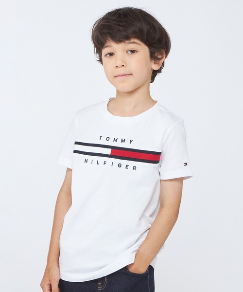 90~170㎝展開】フラッグロゴTシャツ（Tシャツ/カットソー