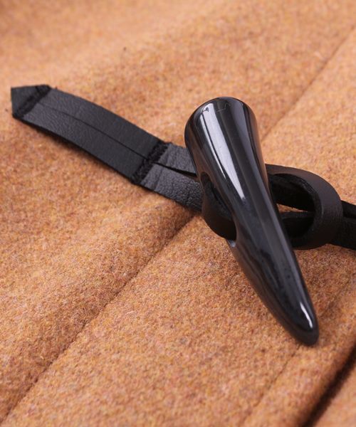 GIORDANO（ジョルダーノ）の「[GIORDANO]メルトンダッフルコート（ダッフルコート・レディース・ブラック/グレー/ベージュ・MEDIUM/LARGE）」の6枚目の写真