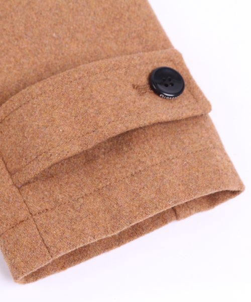 GIORDANO（ジョルダーノ）の「[GIORDANO]メルトンダッフルコート（ダッフルコート・レディース・ブラック/グレー/ベージュ・MEDIUM/LARGE）」の9枚目の写真