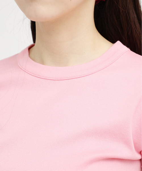 CHILD WOMAN（チャイルドウーマン）の「連シルフライスクルーネック半袖プルオーバー（Tシャツ/カットソー・レディース・ホワイト/ブラック/ブラウン/レッド/サックスブルー/ピンク/ブルー/その他/キナリ・FREE）」の14枚目の写真