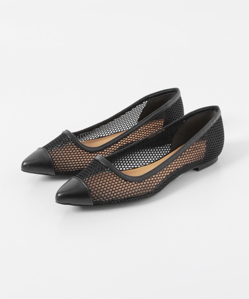 RODE SKO(ロデスコ)の「HELY メッシュポインテッドフラット(パンプス・レディース・ブラック/ベージュ・36/38/37)」の8枚目の写真