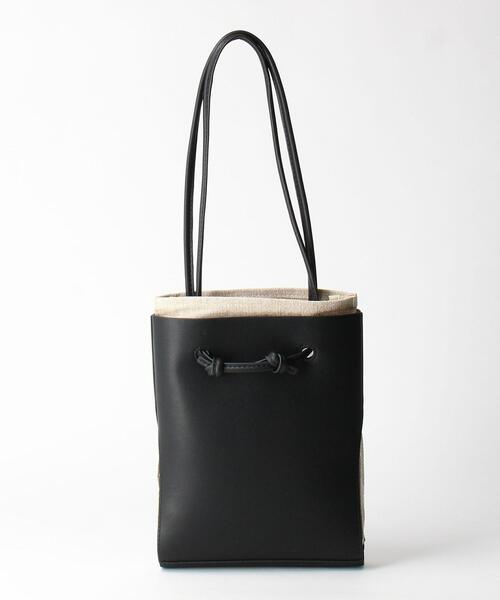 THE STATION STORE(ザ ステーション ストア)の「<casselini> レイヤー ミニ ショルダーバッグ(ショルダーバッグ・レディース・ブラック/ベージュ・FREE)」の2枚目の写真