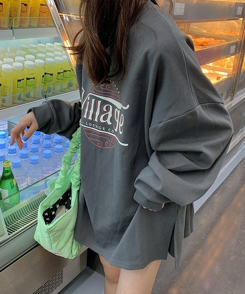 ハグオーワー　妄想カフェ　Paris ヴィンテージ加工トレーナー　美品 ハグオーワー 妄想カフェ Paris ヴィンテージ加工トレーナー 美品