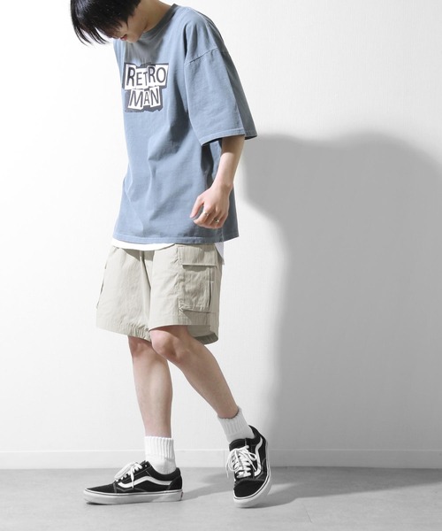 ZIP FIVE（ジップファイブ）の「ウェザークロス素材フラップポケットカーゴショートパンツ（カーゴパンツ・メンズ・オフホワイト/カーキ/ブラック・LARGE/MEDIUM）」の5枚目の写真