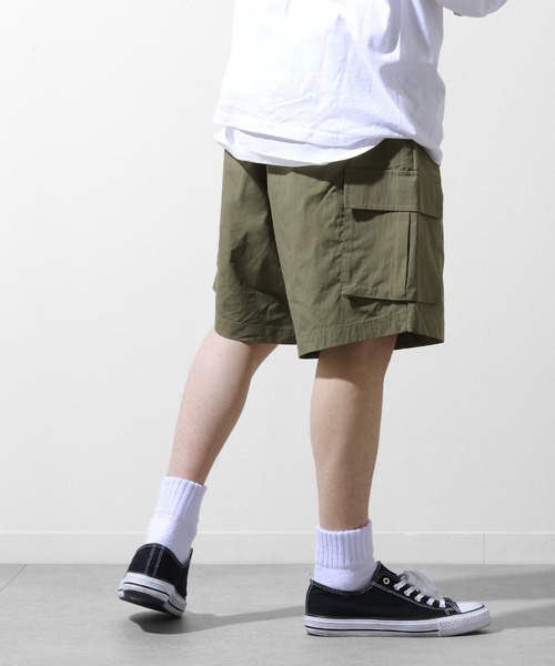 ZIP FIVE（ジップファイブ）の「ウェザークロス素材フラップポケットカーゴショートパンツ（カーゴパンツ・メンズ・オフホワイト/カーキ/ブラック・LARGE/MEDIUM）」の15枚目の写真