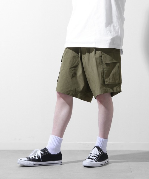 ZIP FIVE（ジップファイブ）の「ウェザークロス素材フラップポケットカーゴショートパンツ（カーゴパンツ・メンズ・オフホワイト/カーキ/ブラック・LARGE/MEDIUM）」の16枚目の写真