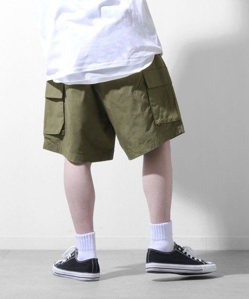 ZIP FIVE（ジップファイブ）の「ウェザークロス素材フラップポケットカーゴショートパンツ（カーゴパンツ・メンズ・オフホワイト/カーキ/ブラック・LARGE/MEDIUM）」の18枚目の写真