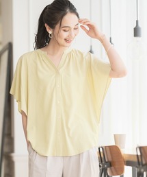 GLOBAL WORK | サラサラリラックスブラウス半袖/933970(シャツ/ブラウス)