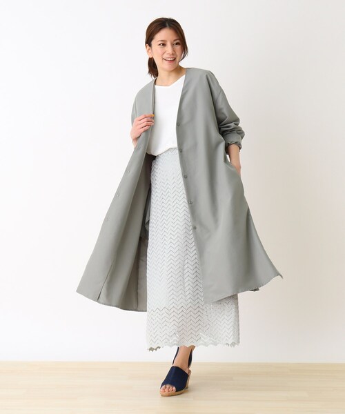 SHOO・LA・RUE（シューラルー）の「◆Aラインワンピース（ワンピース・レディース・ベージュ/グリーン・02/03/04）」の8枚目の写真