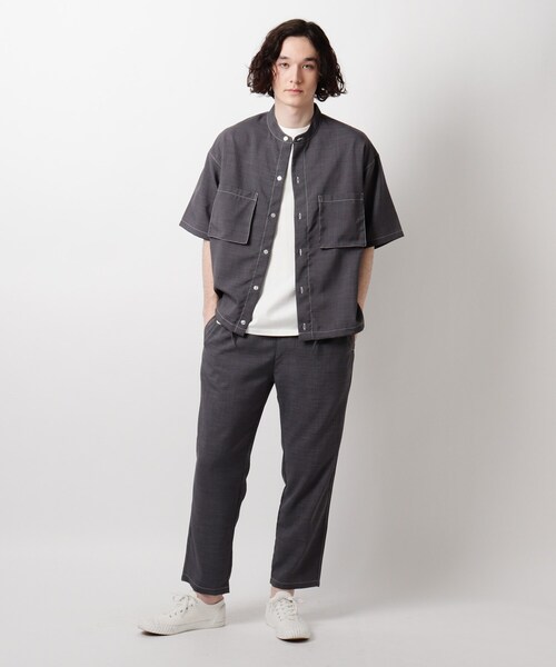 THE SHOP TK （ザ ショップ ティーケー ）の「◆リネンライクイージーパンツ（その他パンツ・メンズ・ベージュ/チャコールグレー/ネイビー・01/04/03/02）」の6枚目の写真