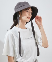 【ウォッシャブル・吸水速乾】サッカーチェックアーミッシュハット