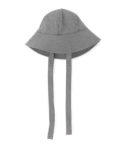 ROPE' PICNIC（ロペピクニック）の「【ウォッシャブル・吸水速乾】サッカーチェックアーミッシュハット（ハット・レディース・オフホワイト/ブラウン・FREE）」の8枚目の写真