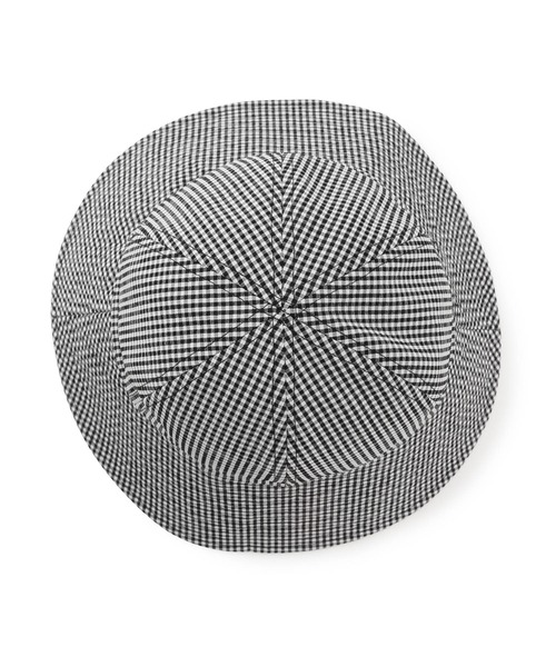 ROPE' PICNIC（ロペピクニック）の「【ウォッシャブル・吸水速乾】サッカーチェックアーミッシュハット（ハット・レディース・オフホワイト/ブラウン・FREE）」の11枚目の写真