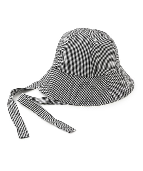 ROPE' PICNIC（ロペピクニック）の「【ウォッシャブル・吸水速乾】サッカーチェックアーミッシュハット（ハット・レディース・オフホワイト/ブラウン・FREE）」の14枚目の写真