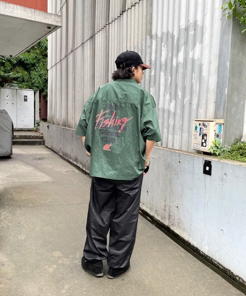 Sourcream(サワークリーム)の「【Sourcream/サワークリーム】FISH MIL SHIRTS(シャツ/ブラウス・メンズ・ブラック/ブルー/グリーン・FREE)」の9枚目の写真