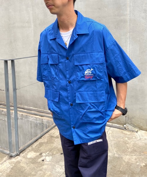 Sourcream(サワークリーム)の「【Sourcream/サワークリーム】FISH MIL SHIRTS(シャツ/ブラウス・メンズ・ブラック/ブルー/グリーン・FREE)」の19枚目の写真