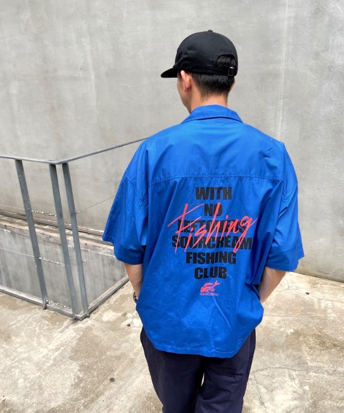 Sourcream(サワークリーム)の「【Sourcream/サワークリーム】FISH MIL SHIRTS(シャツ/ブラウス・メンズ・ブラック/ブルー/グリーン・FREE)」の20枚目の写真