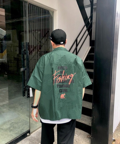 Sourcream(サワークリーム)の「【Sourcream/サワークリーム】FISH MIL SHIRTS(シャツ/ブラウス・メンズ・ブラック/ブルー/グリーン・FREE)」の12枚目の写真