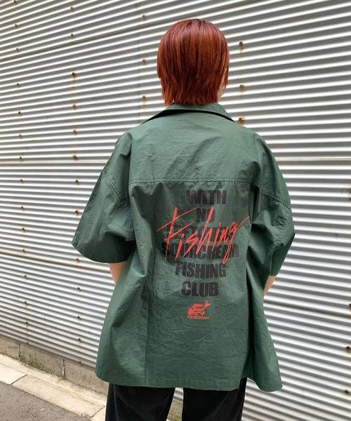 Sourcream(サワークリーム)の「【Sourcream/サワークリーム】FISH MIL SHIRTS(シャツ/ブラウス・メンズ・ブラック/ブルー/グリーン・FREE)」の14枚目の写真