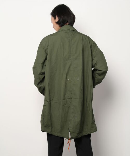CAL O LINE(キャルオーライン)の「【 CAL O LINE / キャル オー ライン 】 モッズコート ミリタリーコート CL212080 SES(モッズコート・メンズ・ブラック/オリーブドラブ・M/L)」の4枚目の写真