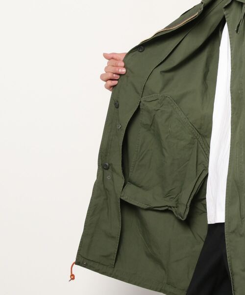 CAL O LINE(キャルオーライン)の「【 CAL O LINE / キャル オー ライン 】 モッズコート ミリタリーコート CL212080 SES(モッズコート・メンズ・ブラック/オリーブドラブ・M/L)」の5枚目の写真