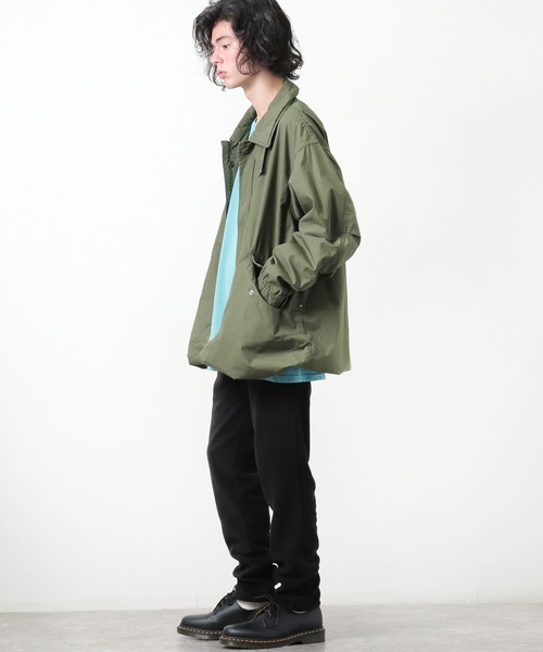 CAL O LINE(キャルオーライン)の「【 CAL O LINE / キャル オー ライン 】 モッズコート ミリタリーコート CL212080 SES(モッズコート・メンズ・ブラック/オリーブドラブ・M/L)」の21枚目の写真