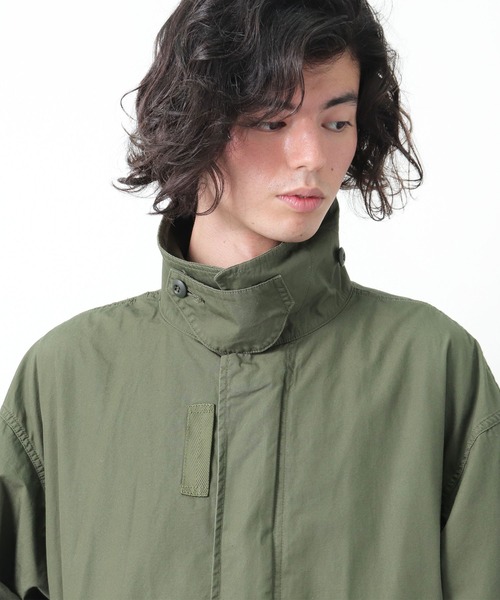 CAL O LINE(キャルオーライン)の「【 CAL O LINE / キャル オー ライン 】 モッズコート ミリタリーコート CL212080 SES(モッズコート・メンズ・ブラック/オリーブドラブ・M/L)」の6枚目の写真