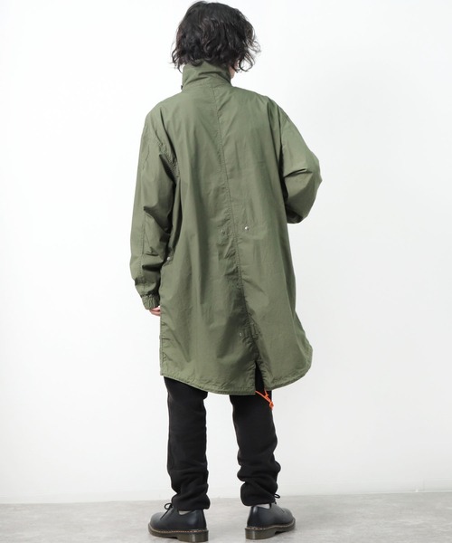 CAL O LINE(キャルオーライン)の「【 CAL O LINE / キャル オー ライン 】 モッズコート ミリタリーコート CL212080 SES(モッズコート・メンズ・ブラック/オリーブドラブ・M/L)」の8枚目の写真